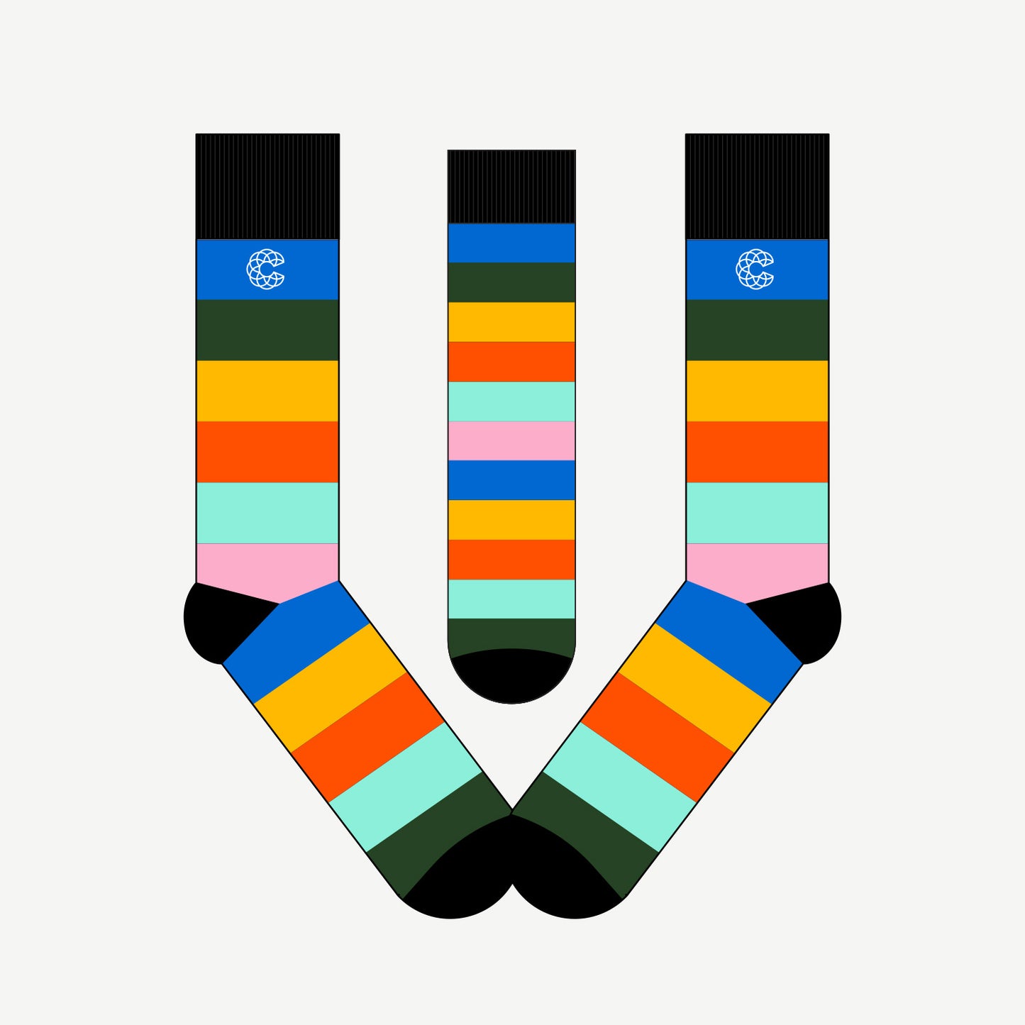 Thick Striped Socks (UK)