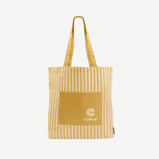 Yellow Striped Tote Bag (US)