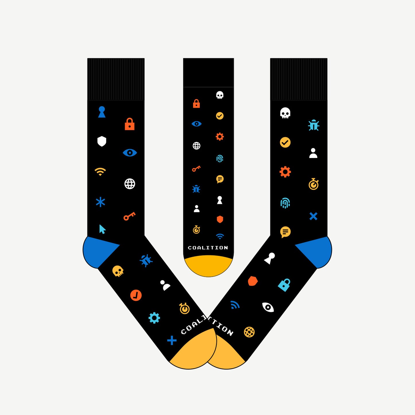 Black Socks with Icons (US)