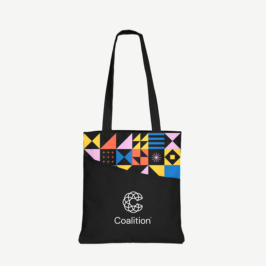 Black Tote Bag with Brand Colors (CAN)