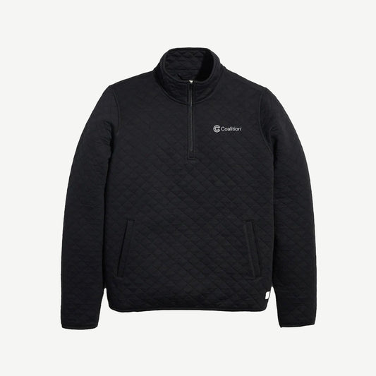 Women's Black Marine Layer 1/4 Zip Pullover (US)